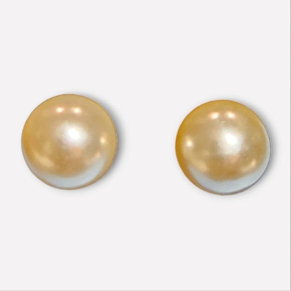 NWT Genyinw Freshwater Pearls 925 Sterling Silver Earrings Studs 4mm - Picture 3 of 3